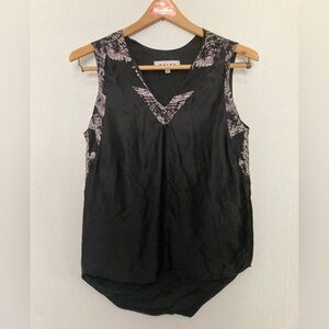 Wayne 🟣 GUC Size XS 100% Silk High-Low Sleeveless Top